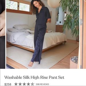 NWOT Lunya Washable Silk Pant Set